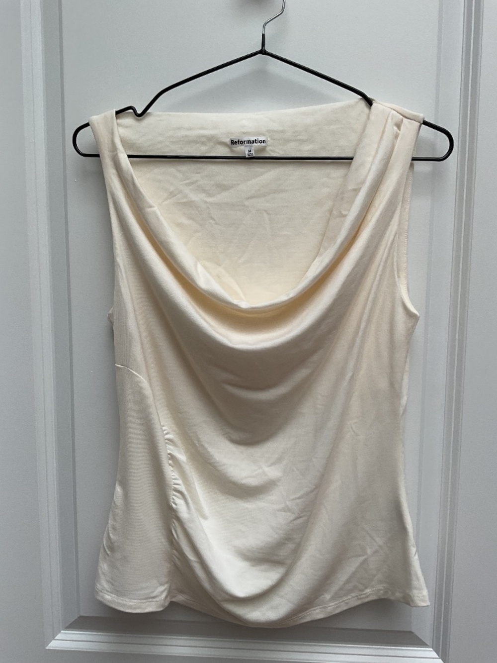 Reformation drape neck tank top